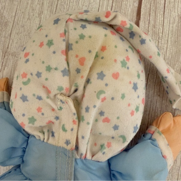 1991 Fisher Price Puffalump Kids Plush Snuggle Doll Blue Moon Star 1372 NO LIGHT - Picture 5 of 10